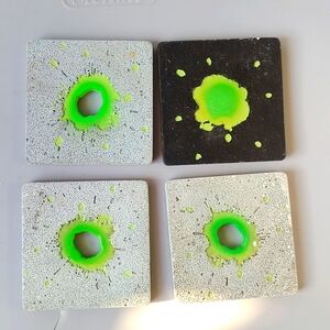 4 Alien Drink Coasters